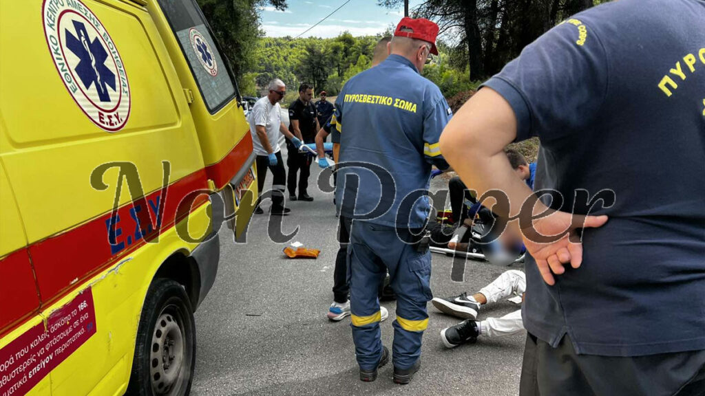 Σοβαρό τροχαίο στην Εύβοια