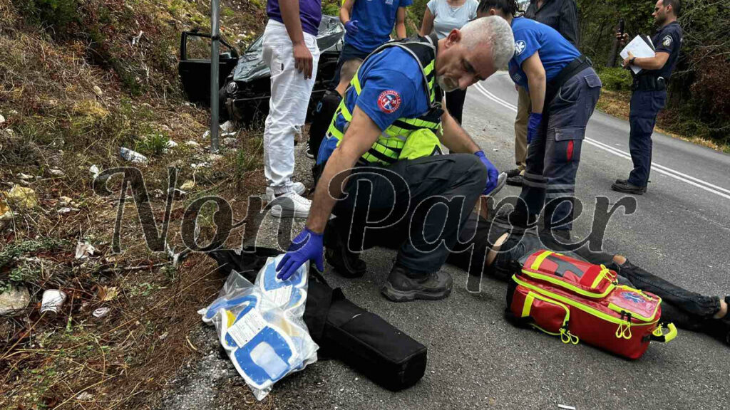 Σοβαρό τροχαίο στην Εύβοια